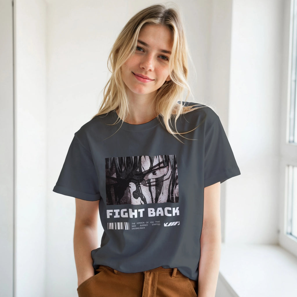 Fight Back - Dark: Unisex Crewneck Tee