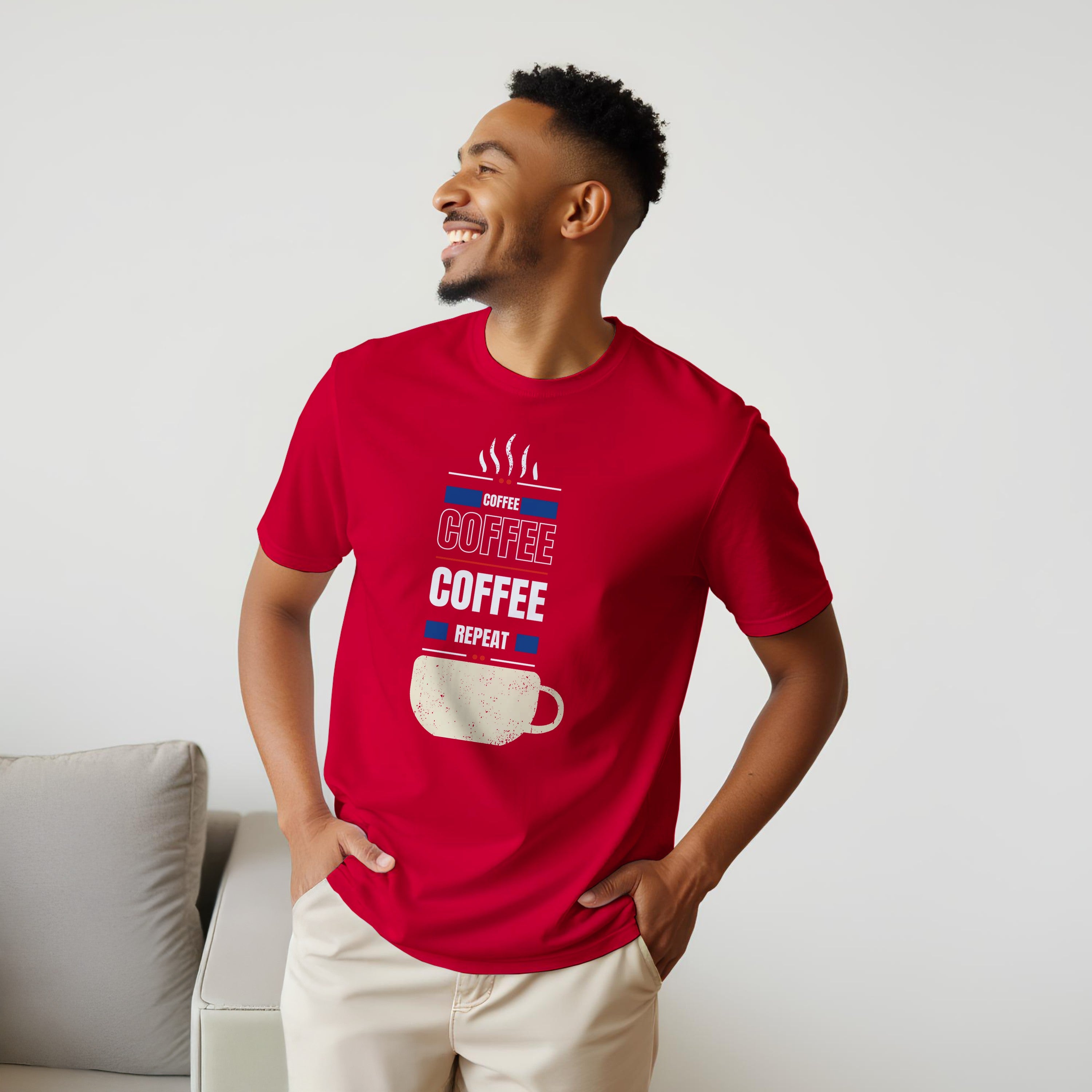 Fueled by Coffee: Unisex Crewneck Tee