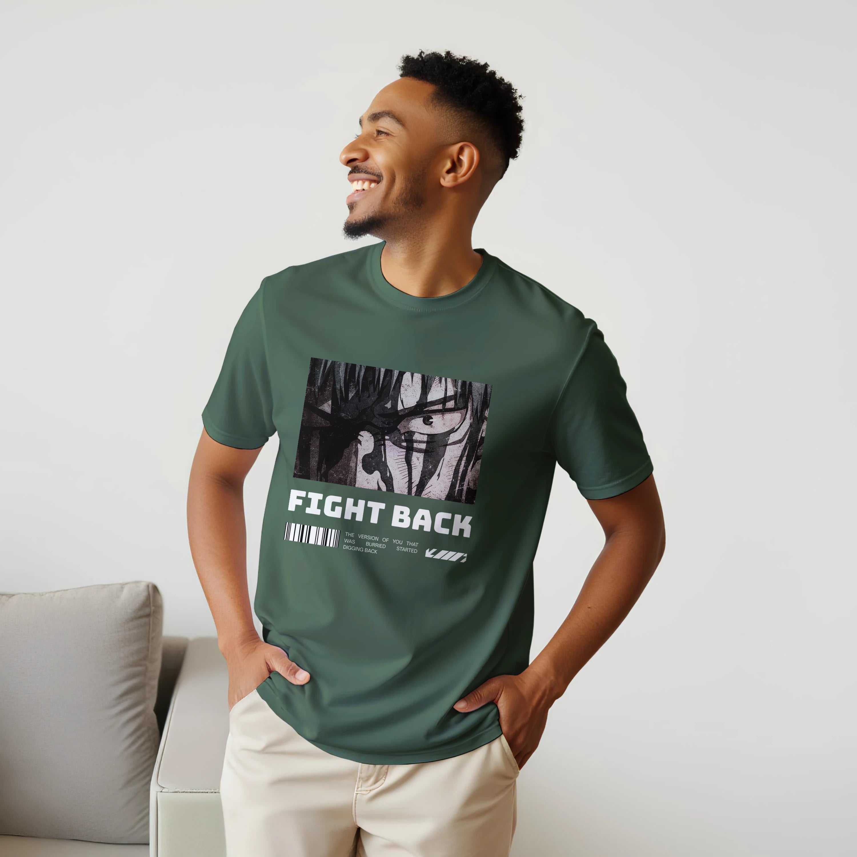 Fight Back - Dark: Unisex Crewneck Tee