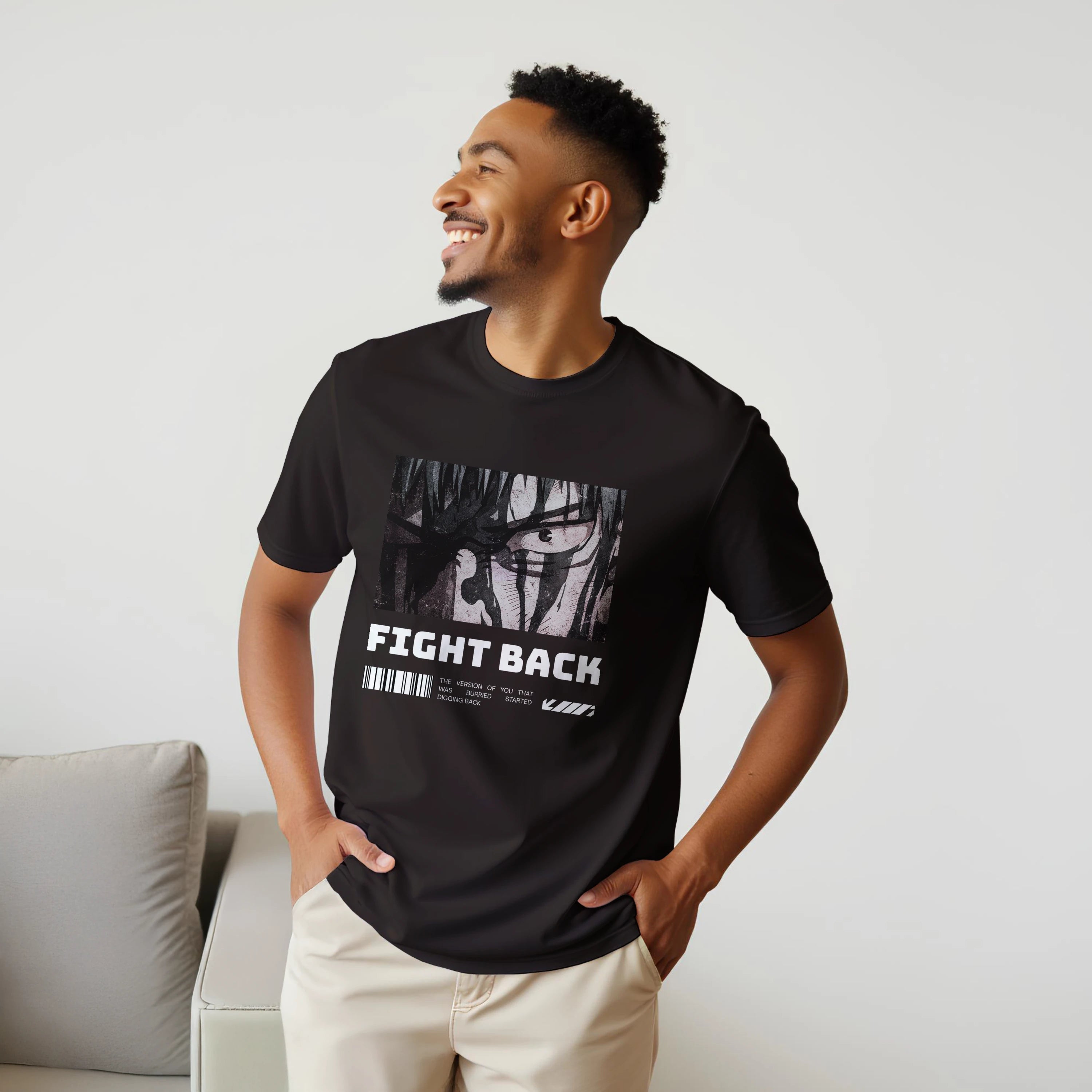 Fight Back - Dark: Unisex Crewneck Tee