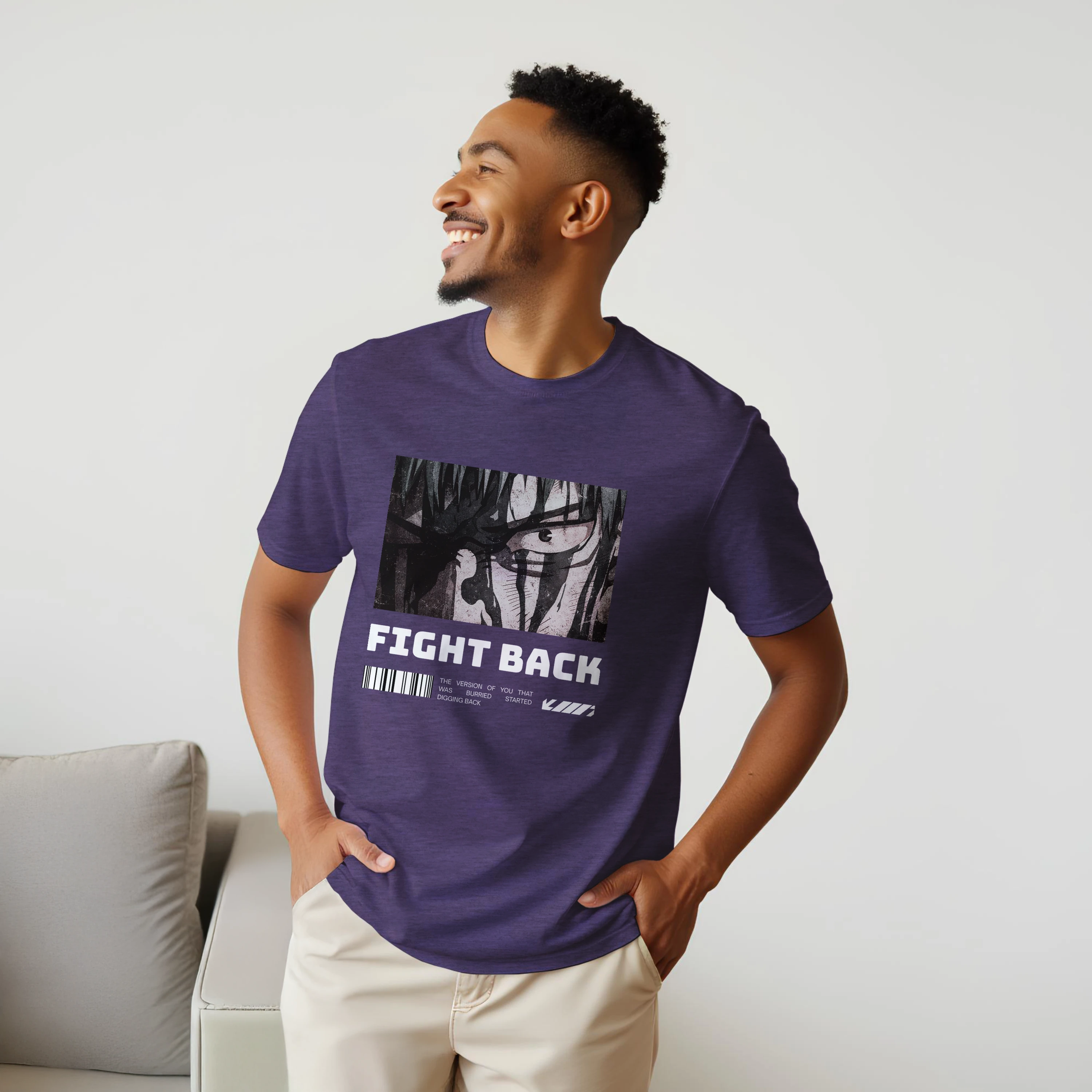 Fight Back - Dark: Unisex Crewneck Tee