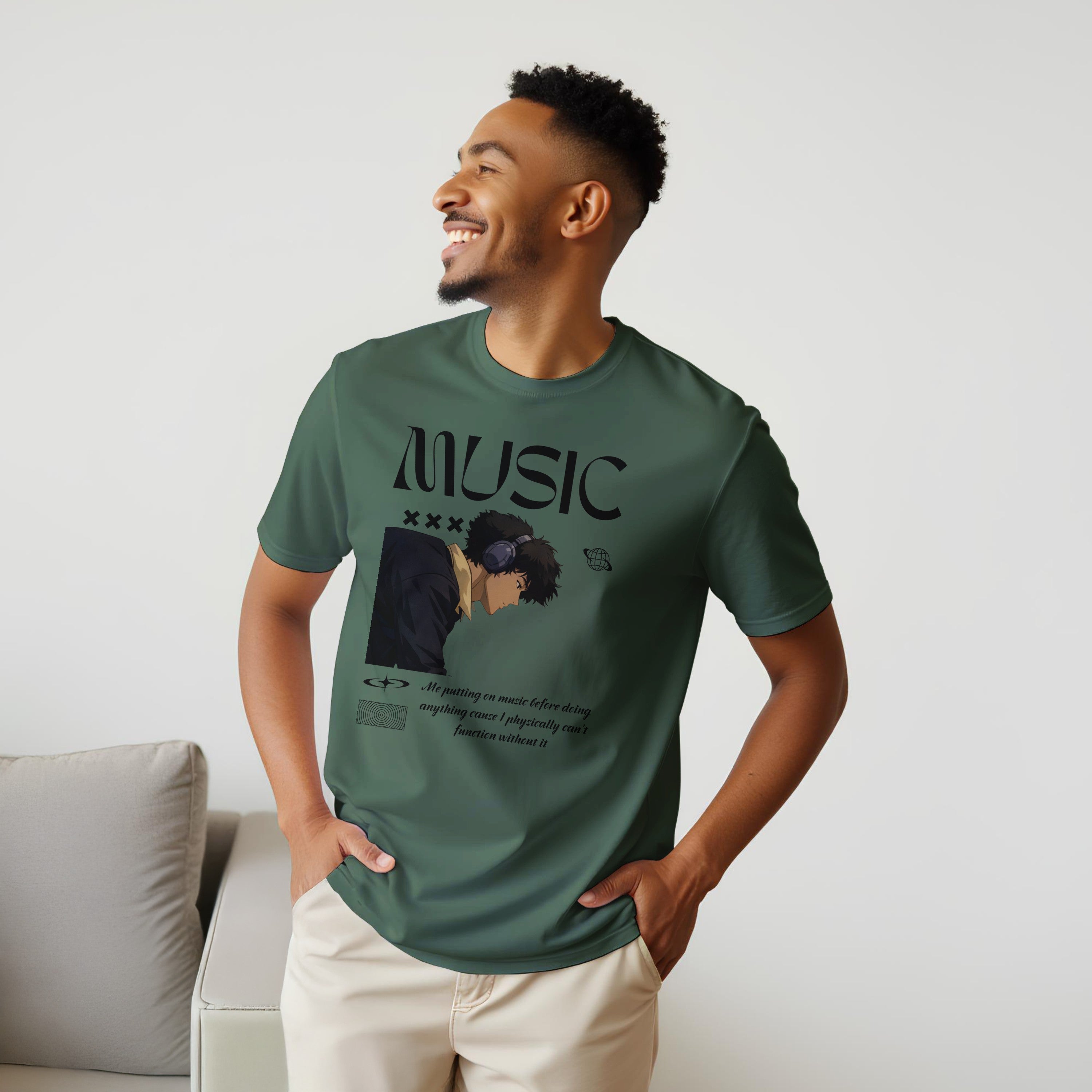 Music Isn’t a Phase : Unisex Crewneck Tee