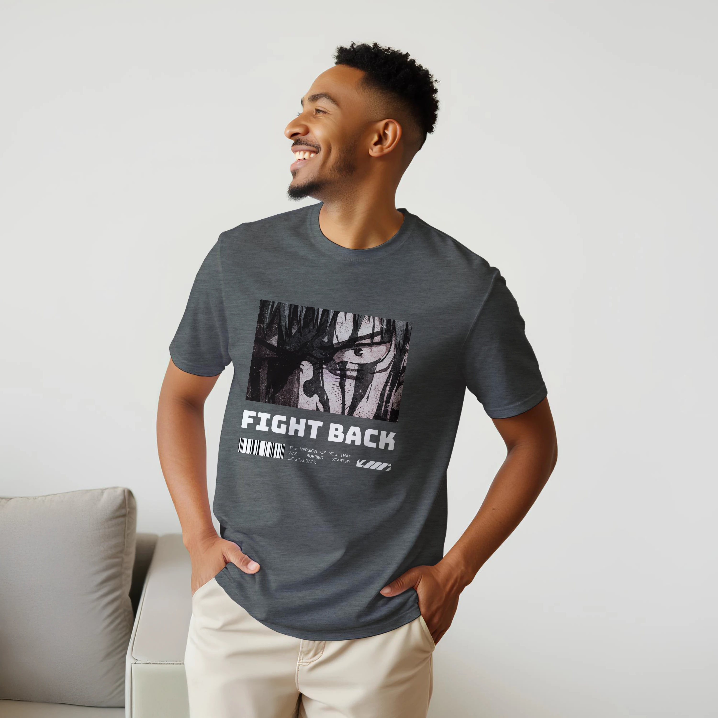 Fight Back - Dark: Unisex Crewneck Tee
