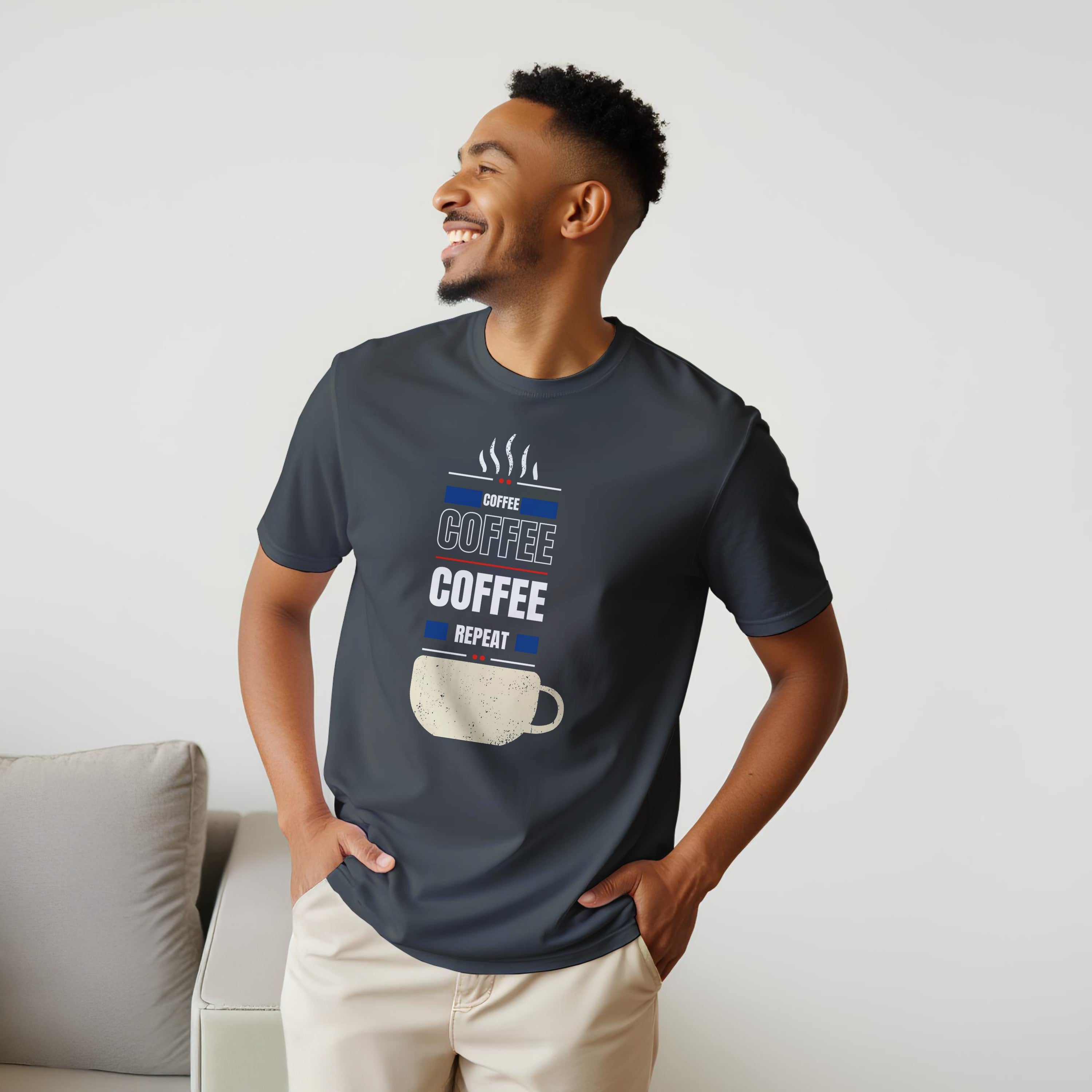 Fueled by Coffee: Unisex Crewneck Tee