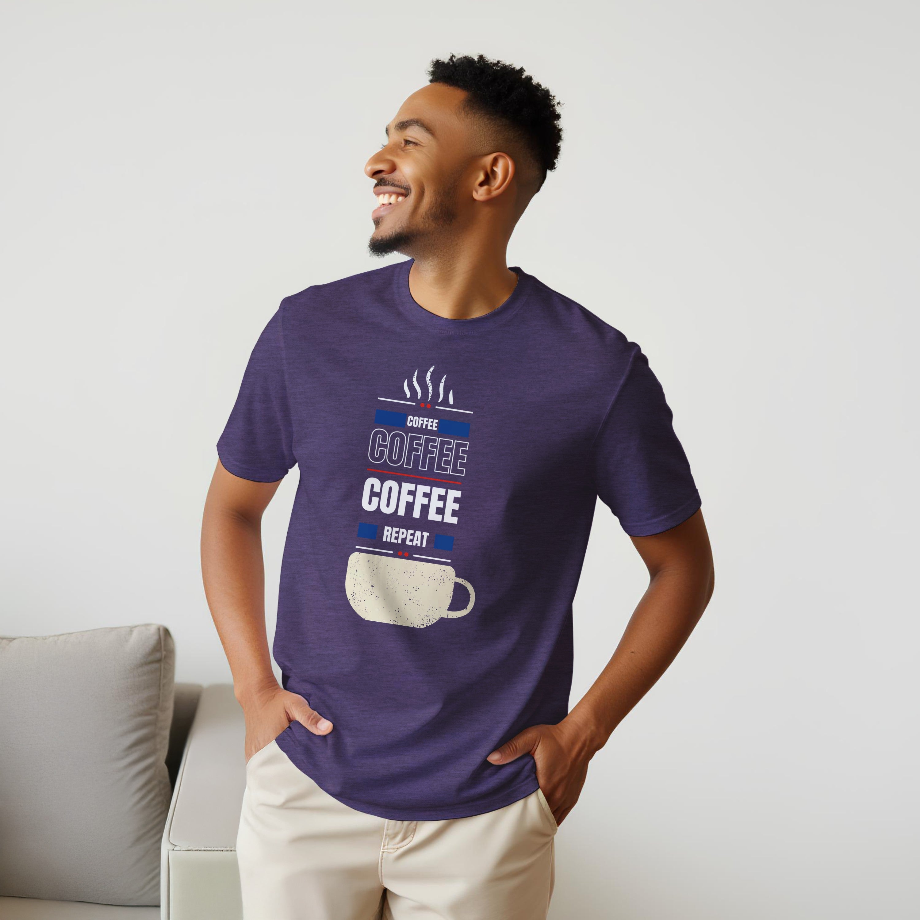 Fueled by Coffee: Unisex Crewneck Tee
