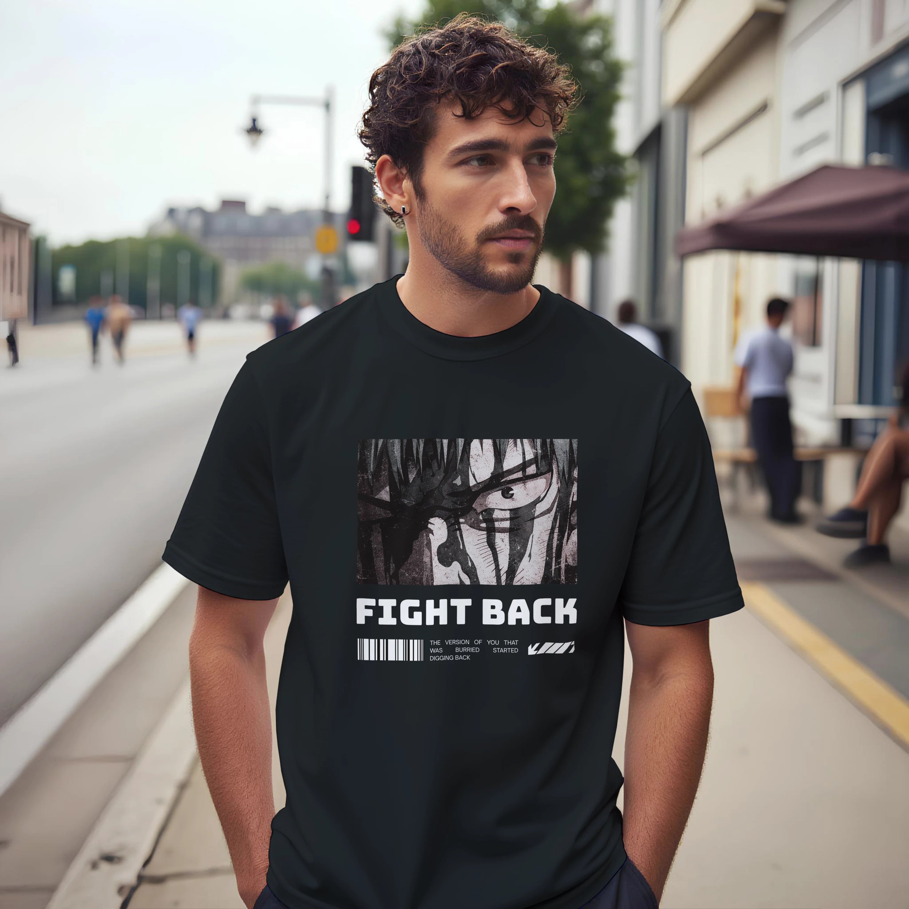 Fight Back - Dark: Unisex Crewneck Tee