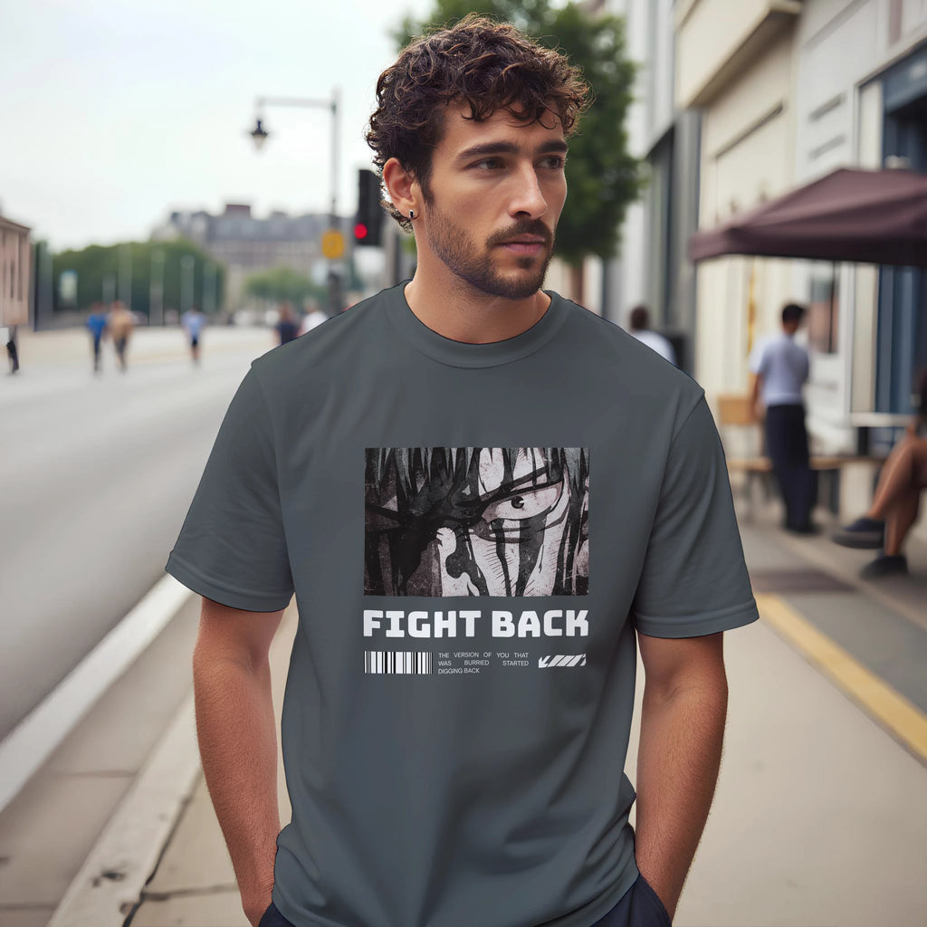 Fight Back - Dark: Unisex Crewneck Tee