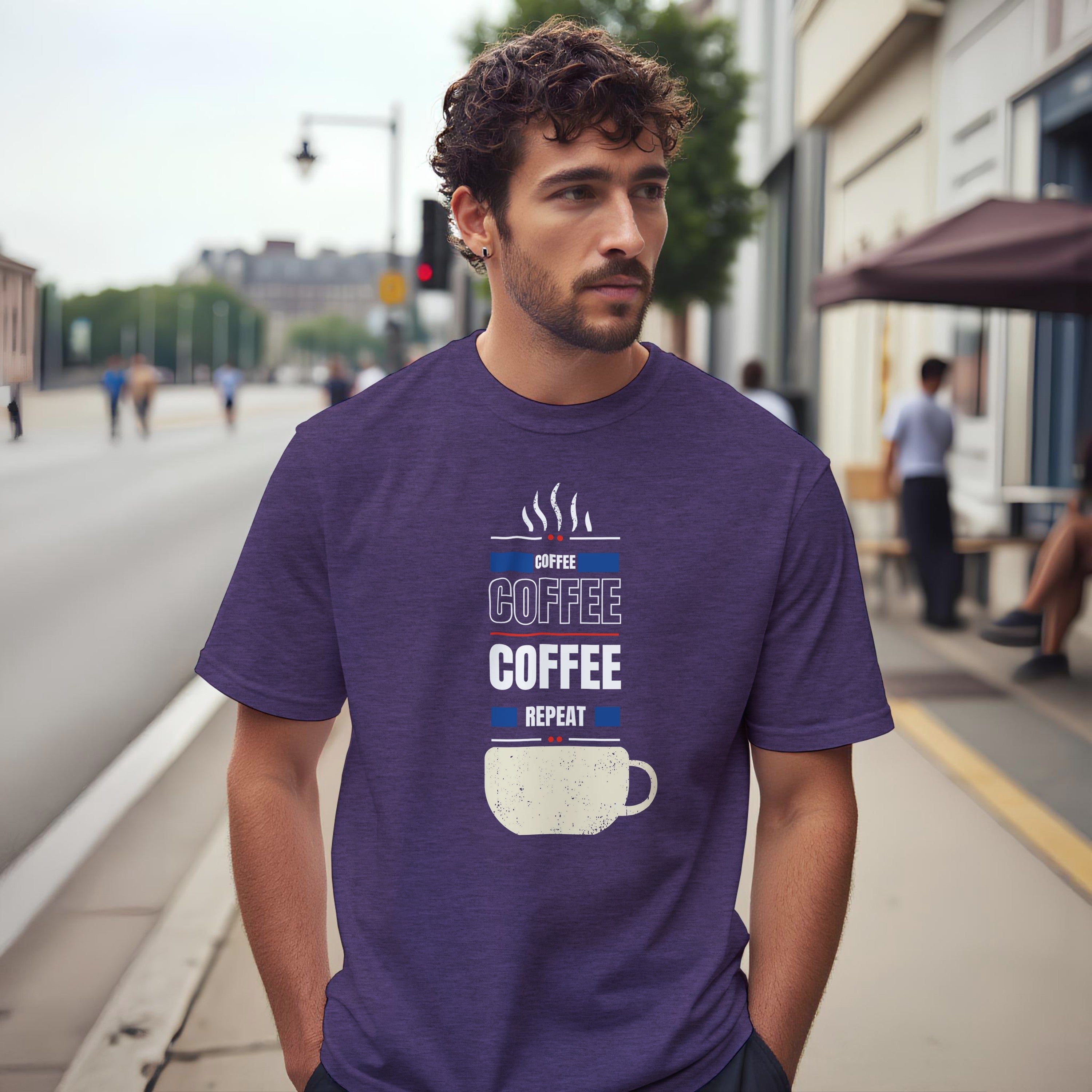 Fueled by Coffee: Unisex Crewneck Tee