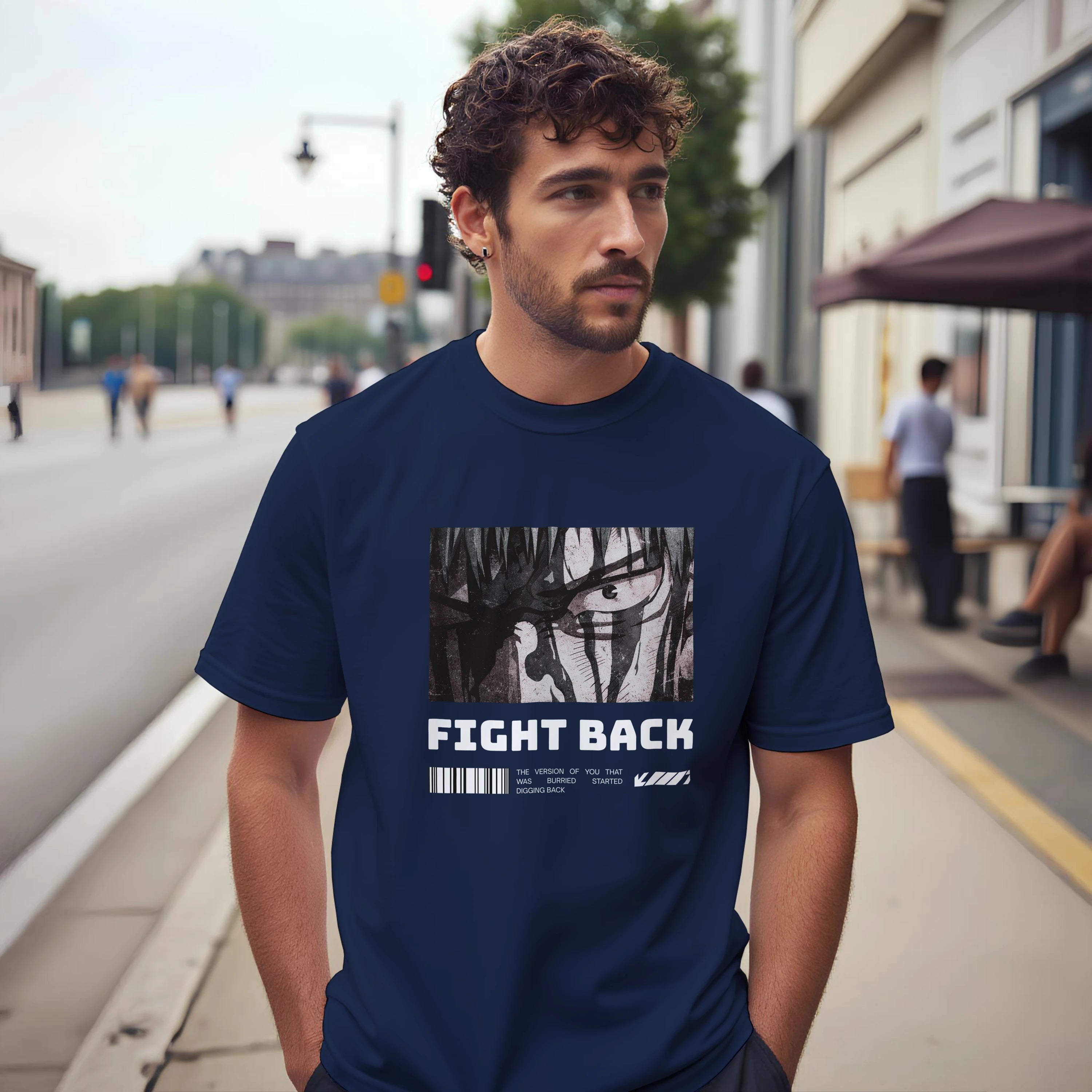 Fight Back - Dark: Unisex Crewneck Tee
