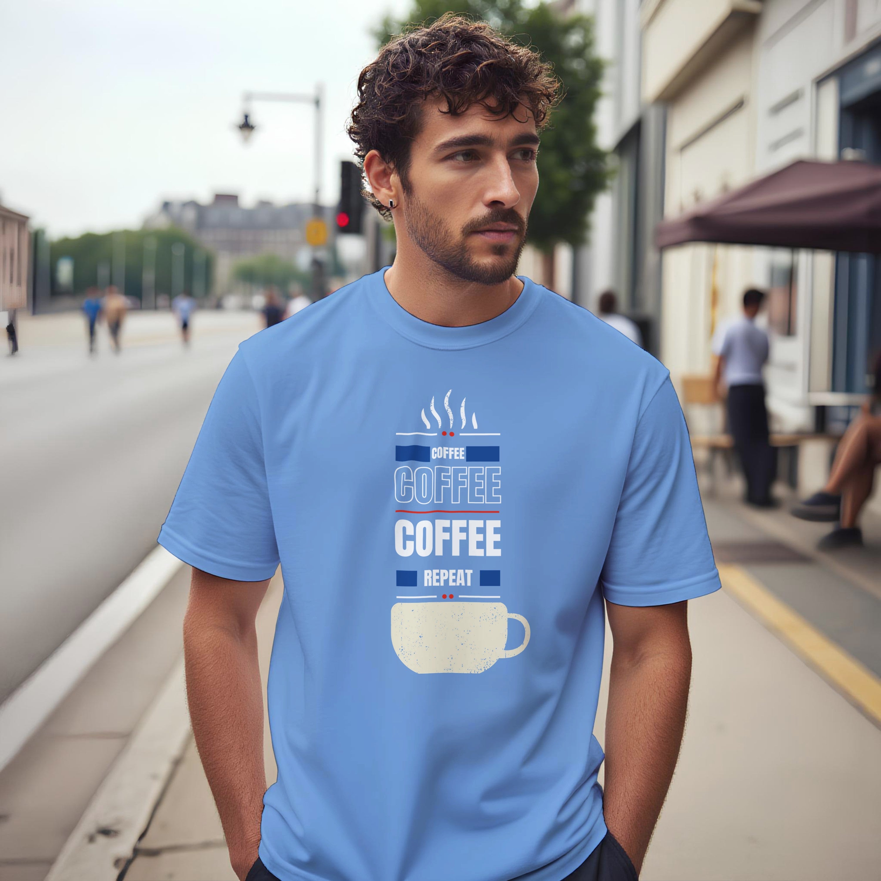 Fueled by Coffee: Unisex Crewneck Tee