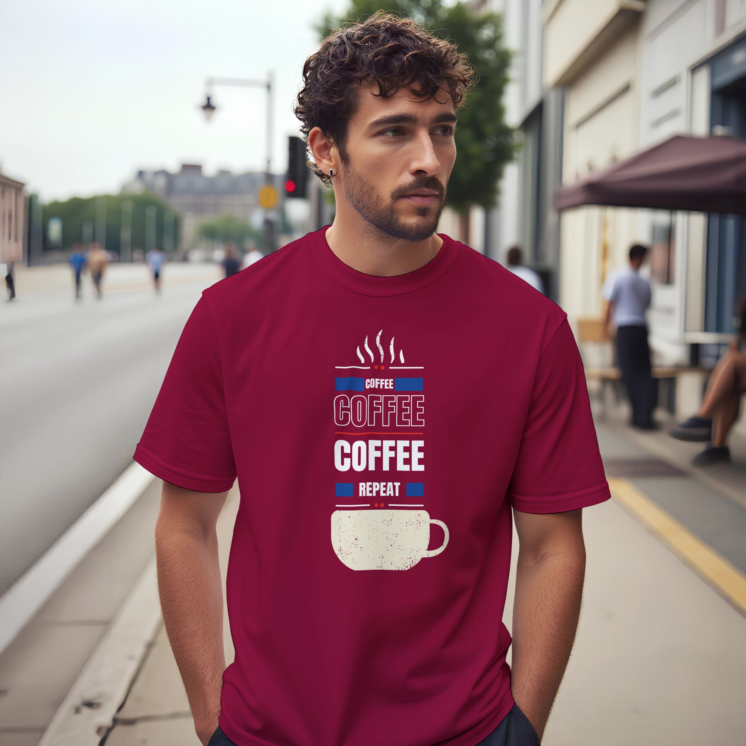 Fueled by Coffee: Unisex Crewneck Tee