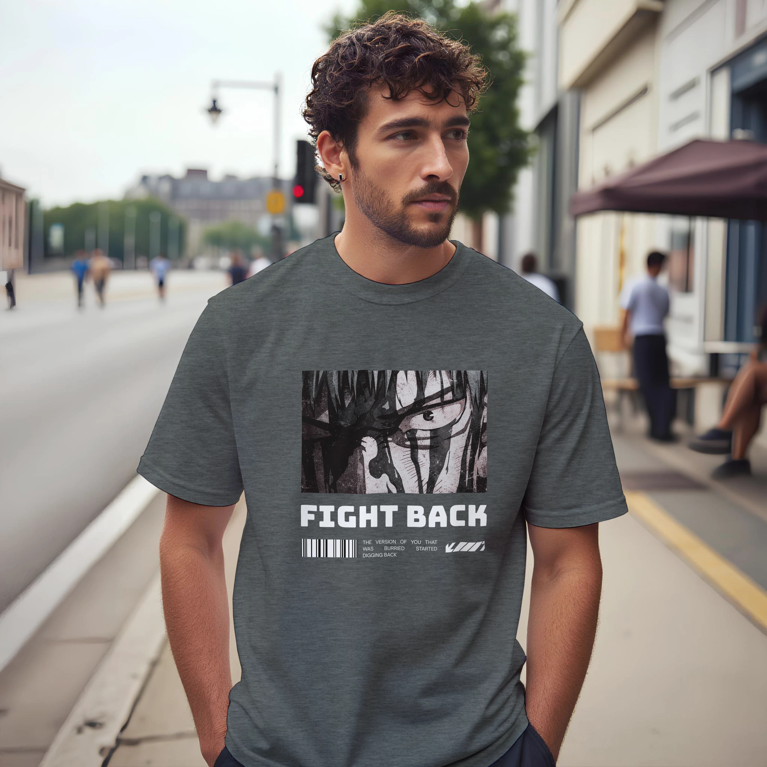 Fight Back - Dark: Unisex Crewneck Tee