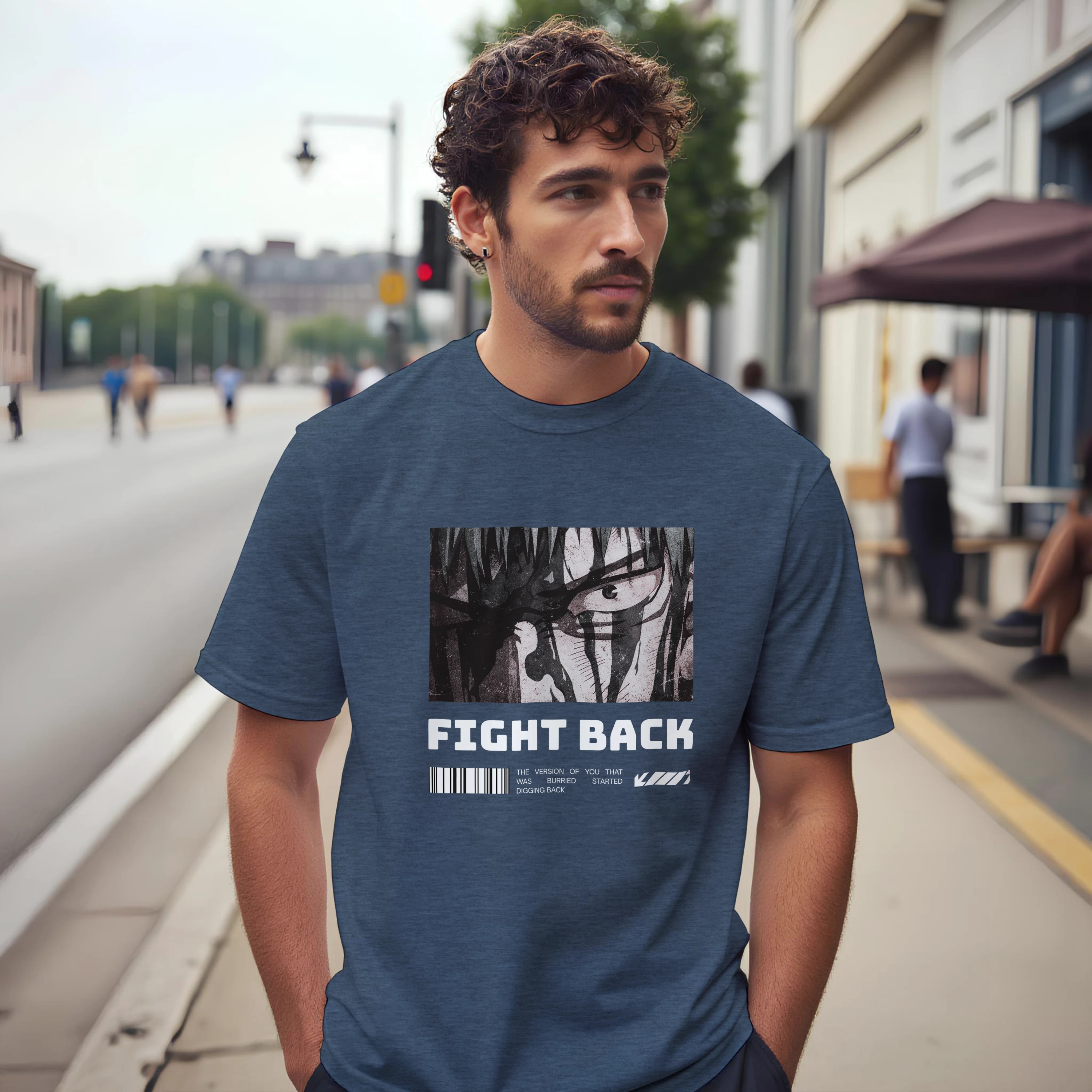 Fight Back - Dark: Unisex Crewneck Tee