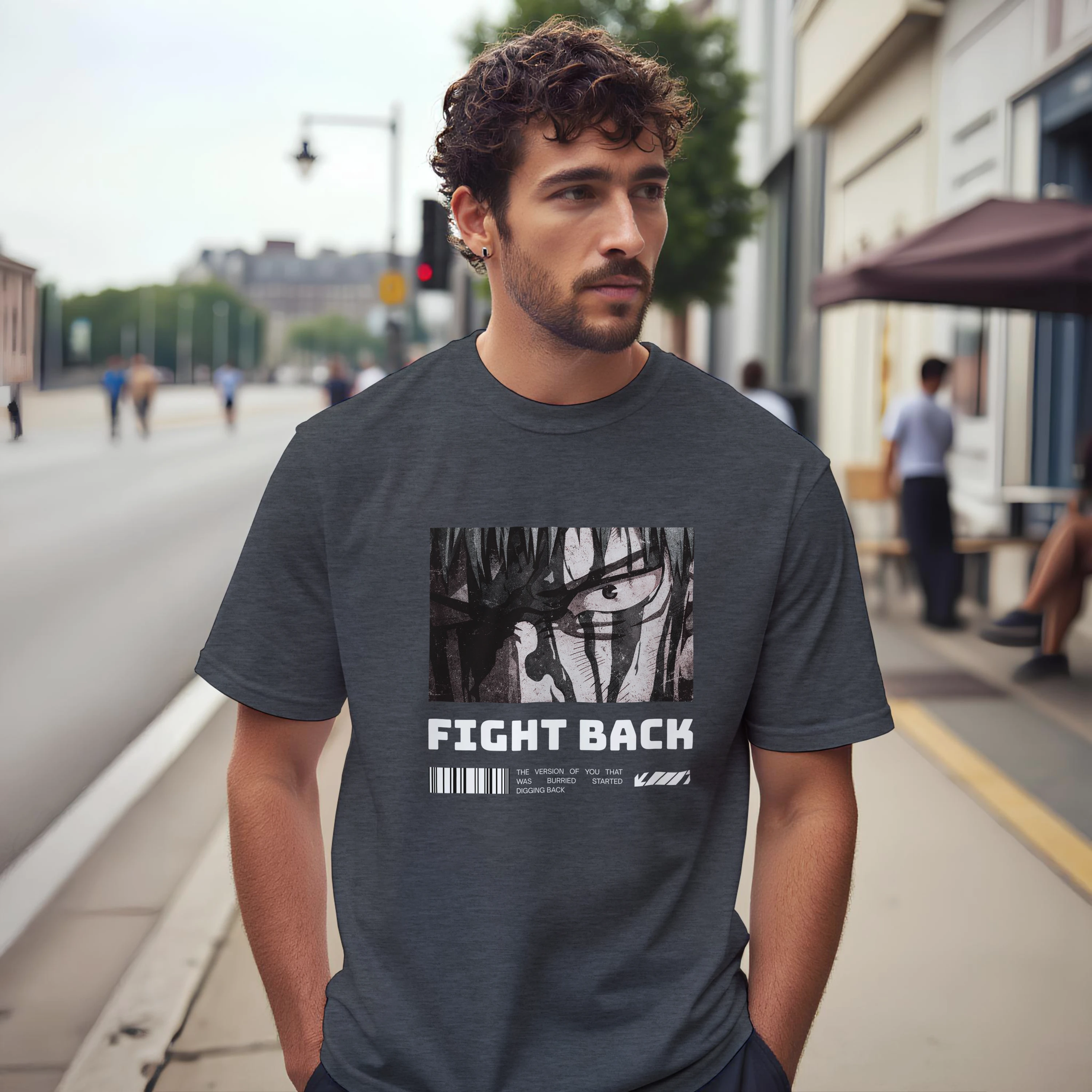 Fight Back - Dark: Unisex Crewneck Tee