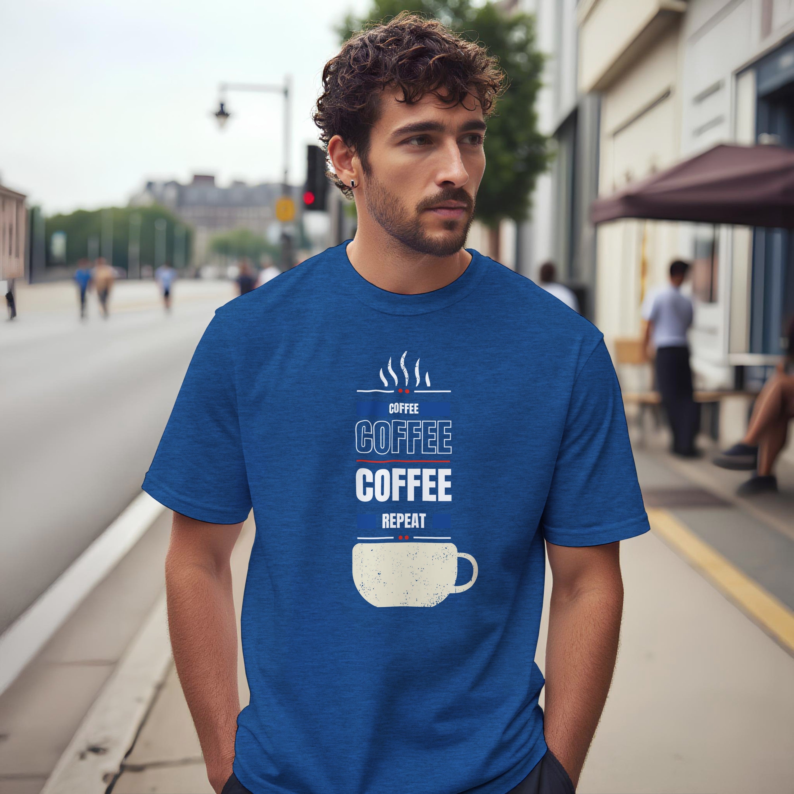Fueled by Coffee: Unisex Crewneck Tee