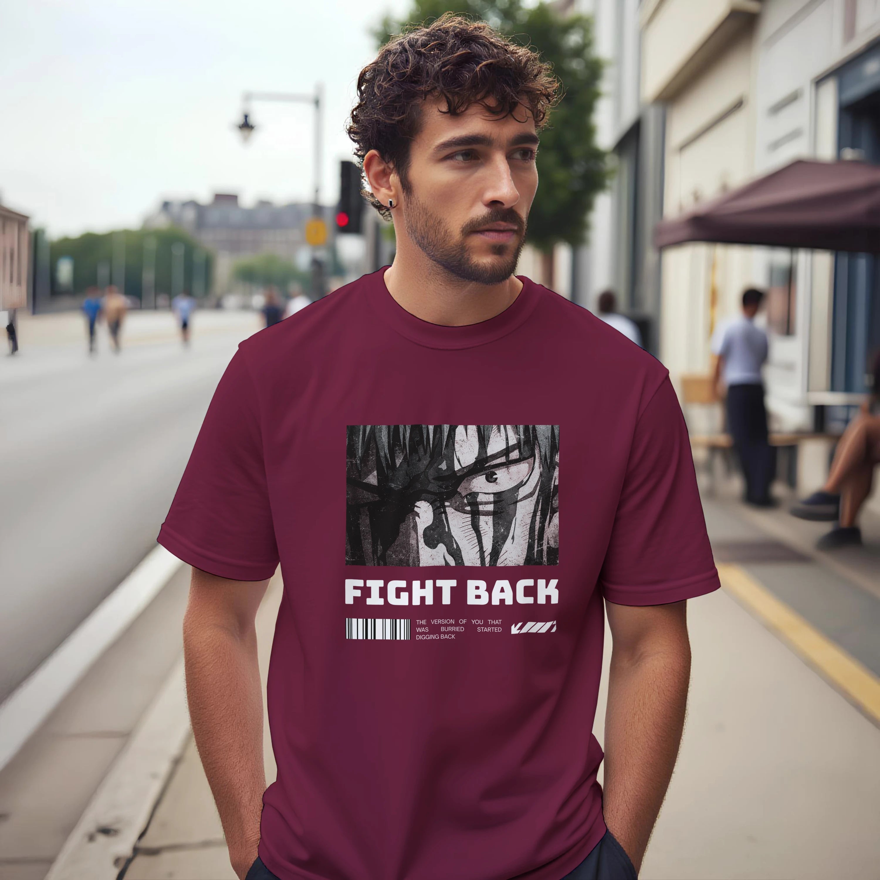 Fight Back - Dark: Unisex Crewneck Tee
