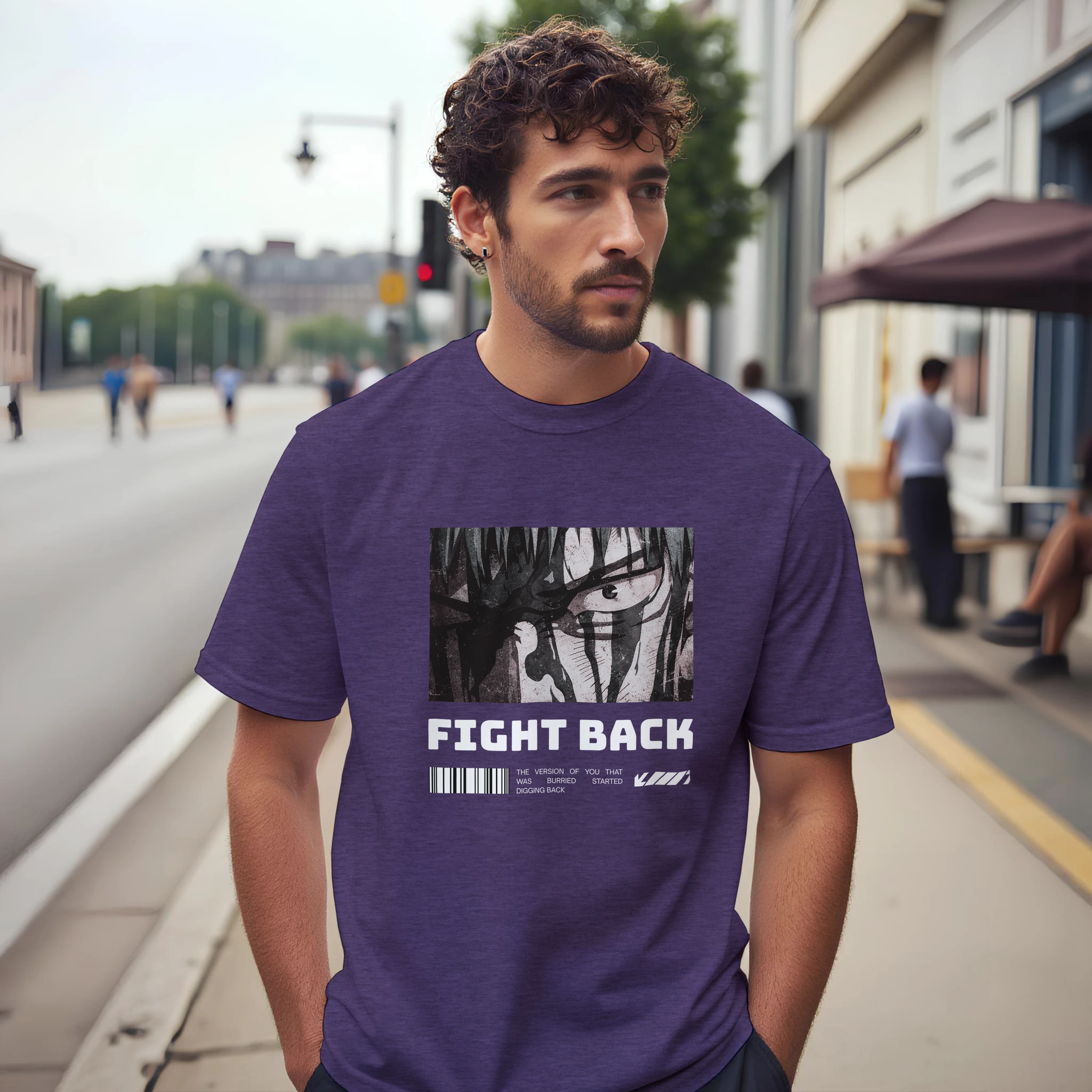 Fight Back - Dark: Unisex Crewneck Tee