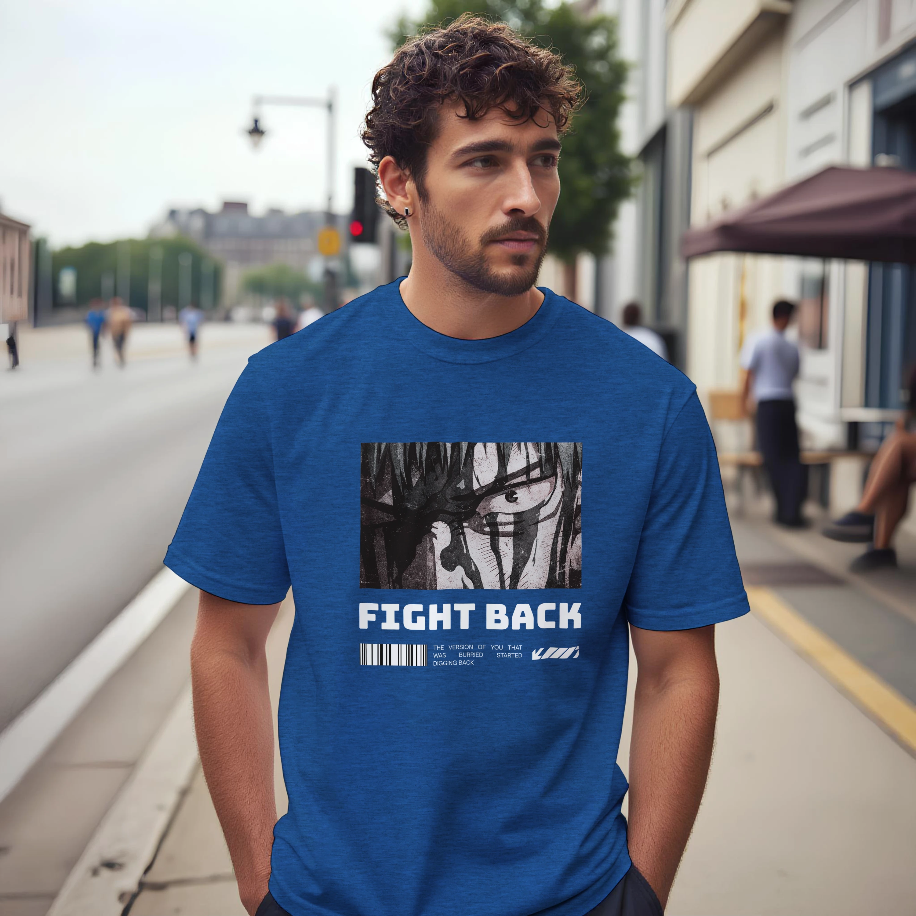 Fight Back - Dark: Unisex Crewneck Tee