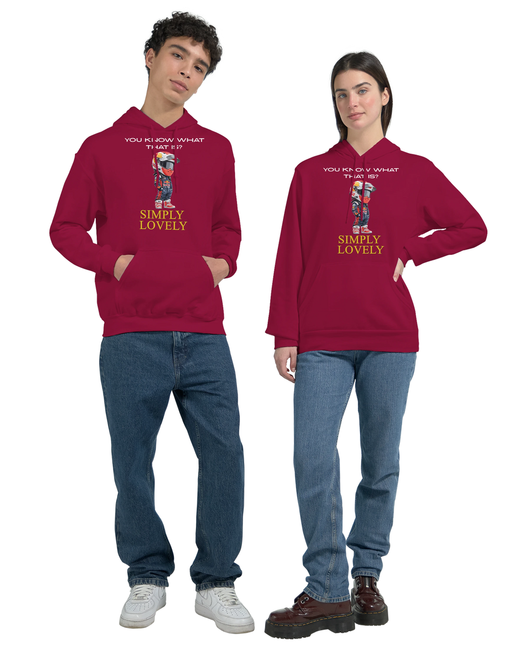 Simply Lovely: Unisex Pullover Hoodie