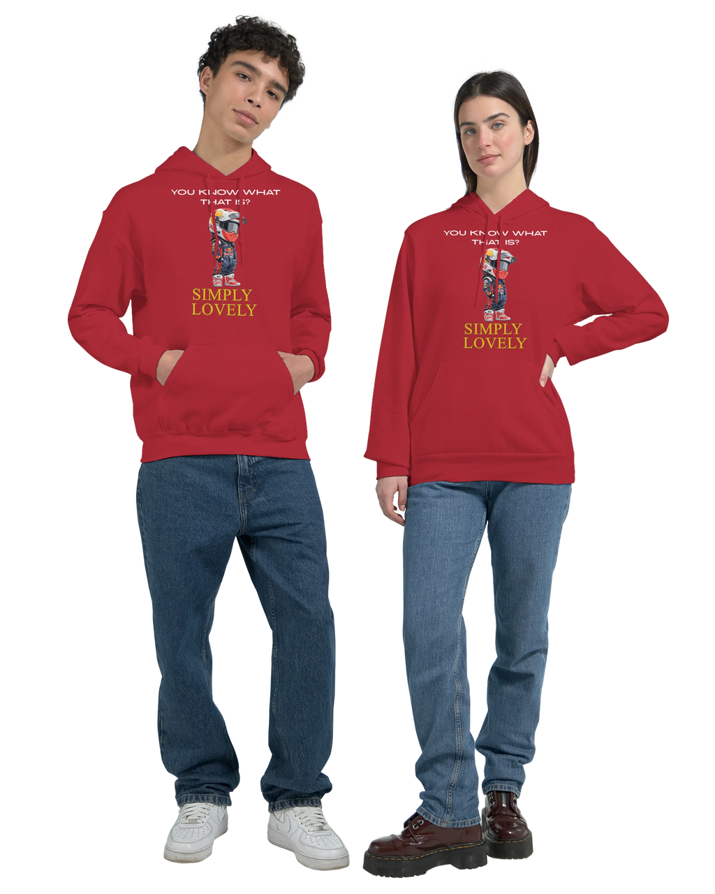 Simply Lovely: Unisex Pullover Hoodie