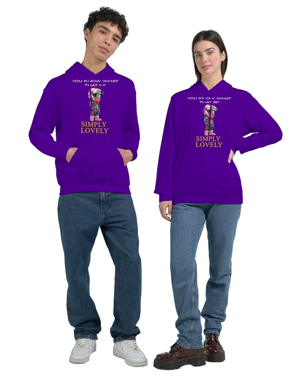 Simply Lovely: Unisex Pullover Hoodie