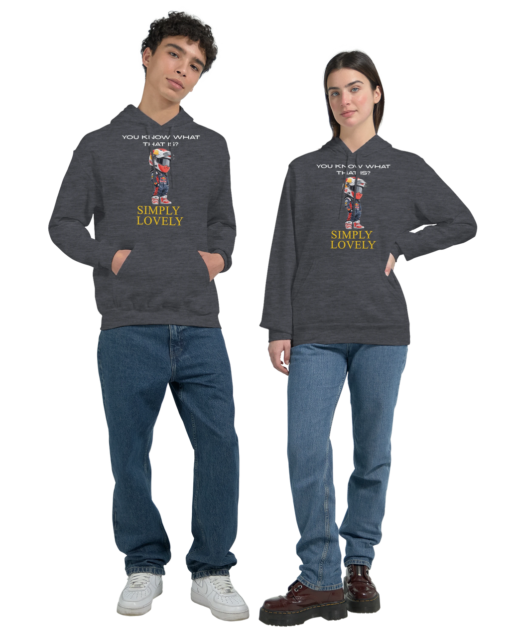 Simply Lovely: Unisex Pullover Hoodie