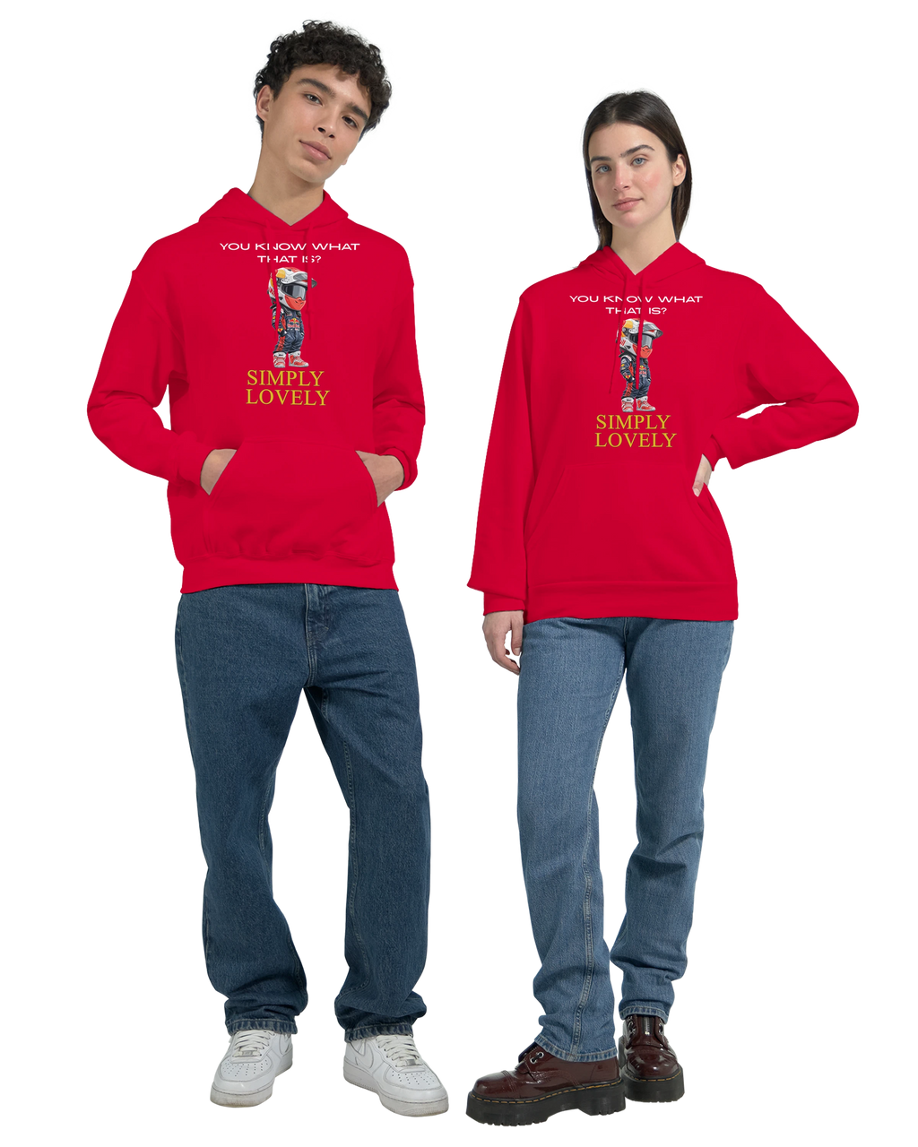 Simply Lovely: Unisex Pullover Hoodie