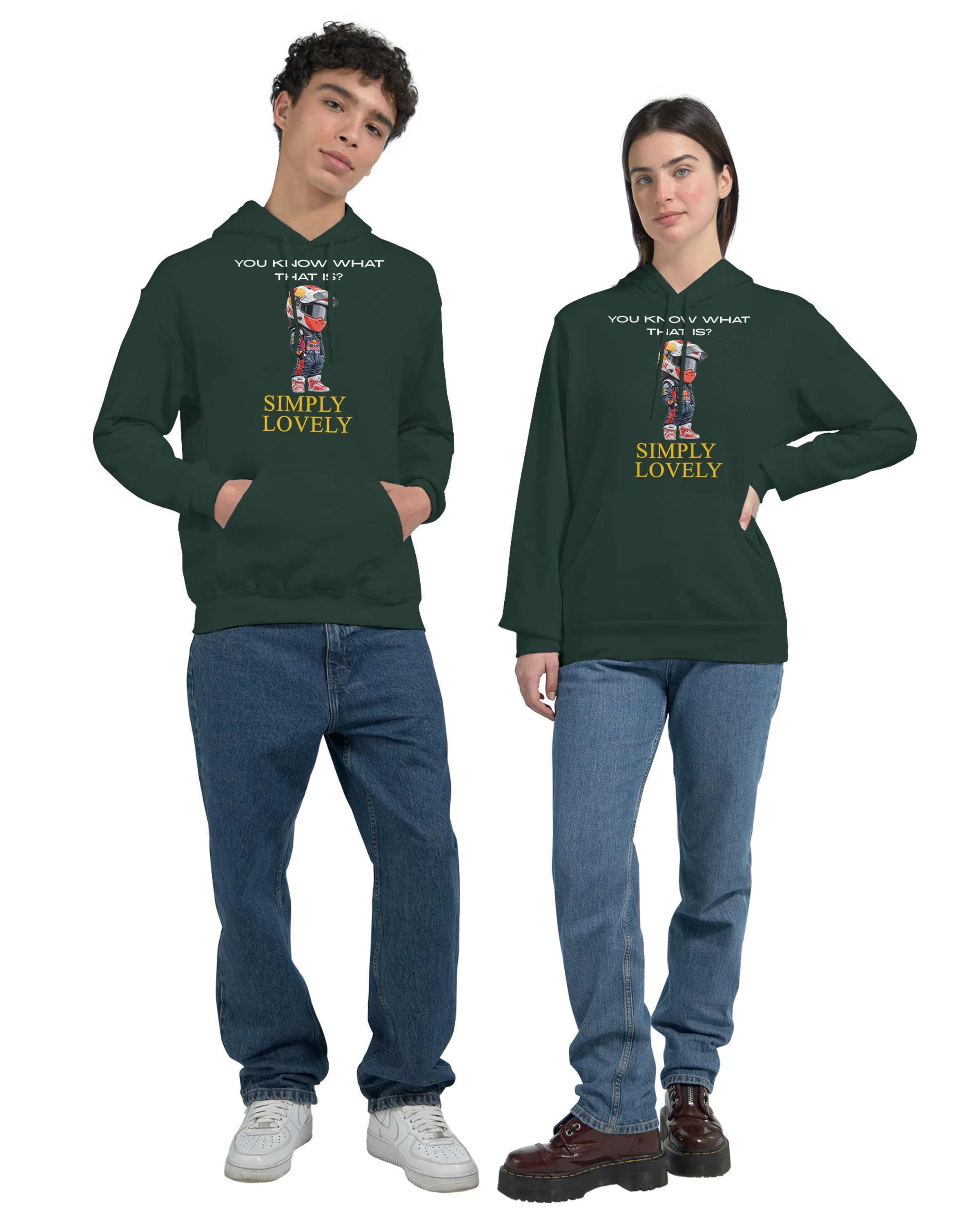 Simply Lovely: Unisex Pullover Hoodie