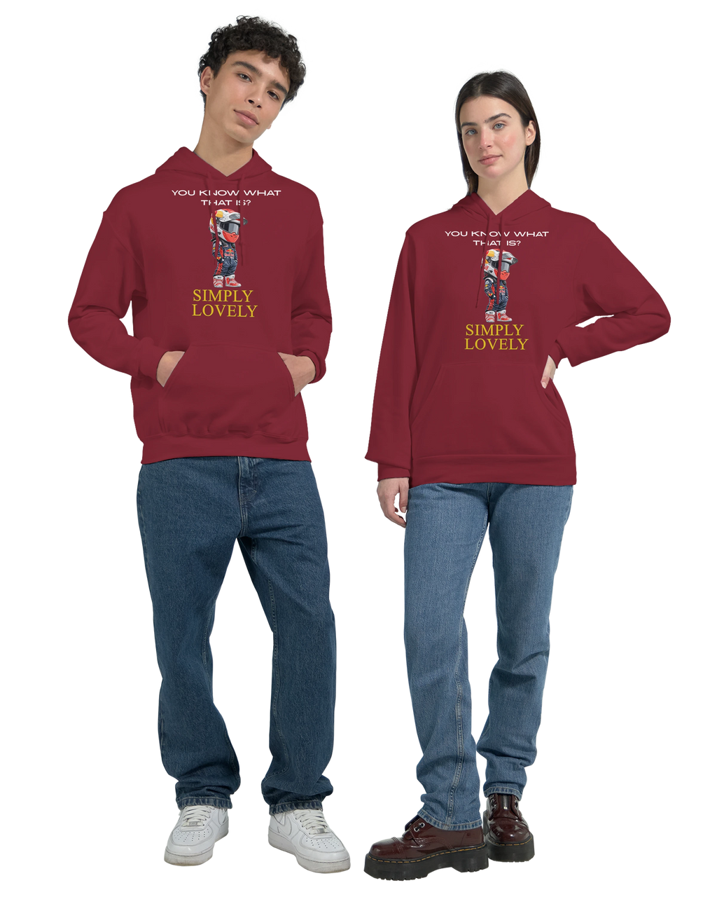 Simply Lovely: Unisex Pullover Hoodie