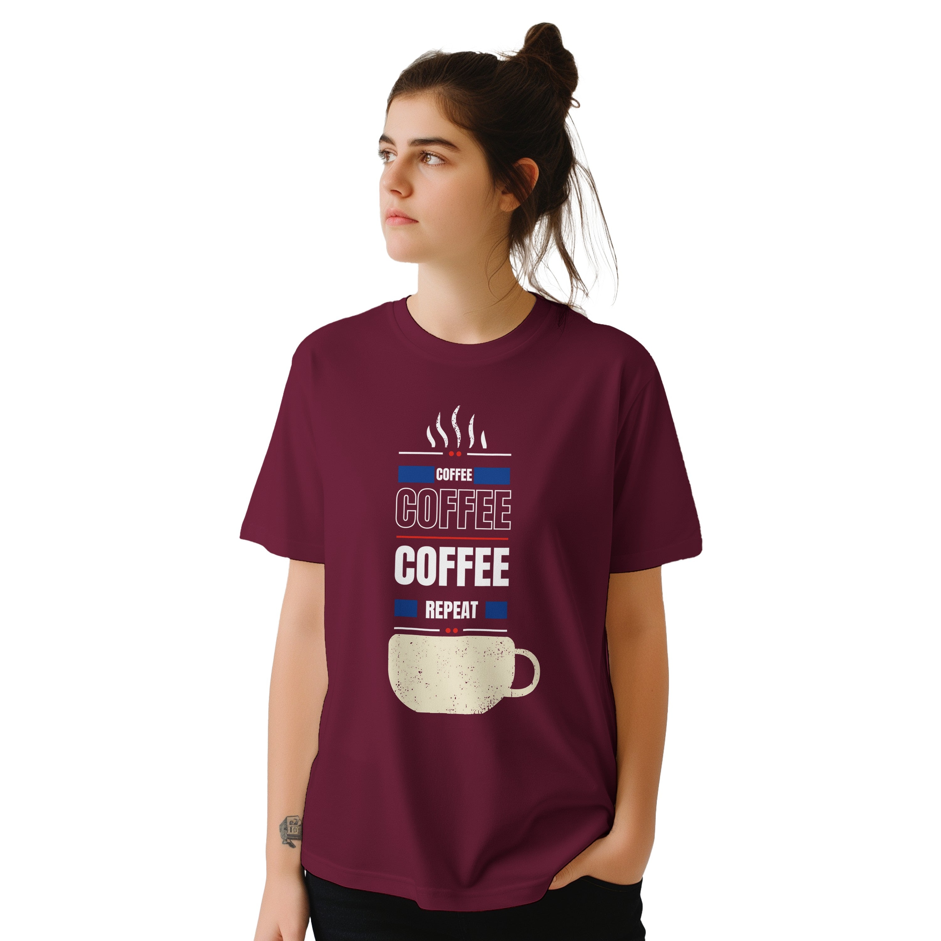 Fueled by Coffee: Unisex Crewneck Tee