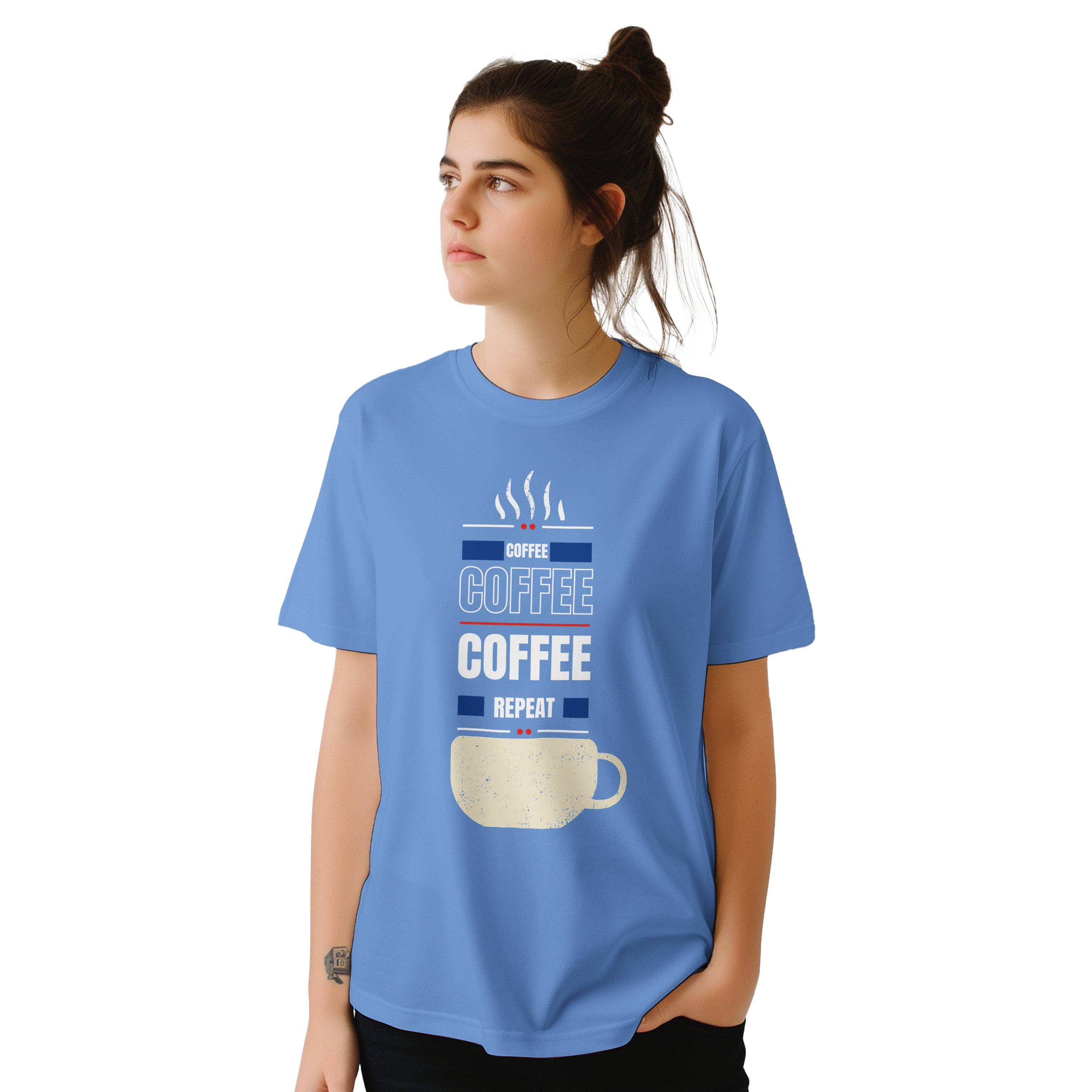 Fueled by Coffee: Unisex Crewneck Tee